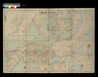 藏品(大日本交通全圖-內有臺灣,朝鮮滿州等各地區交通圖 (1916))的圖片